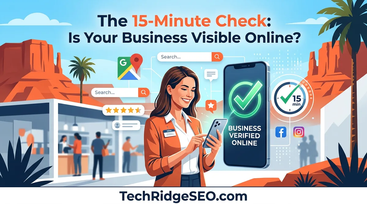 Featured image for The 15-Minute Check: Is Your Business Visible Online?