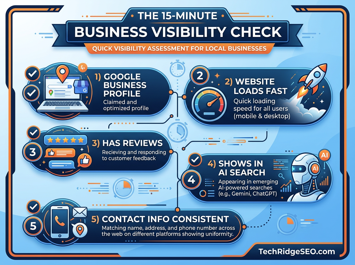 Infographic: 15-Minute Visibility Check